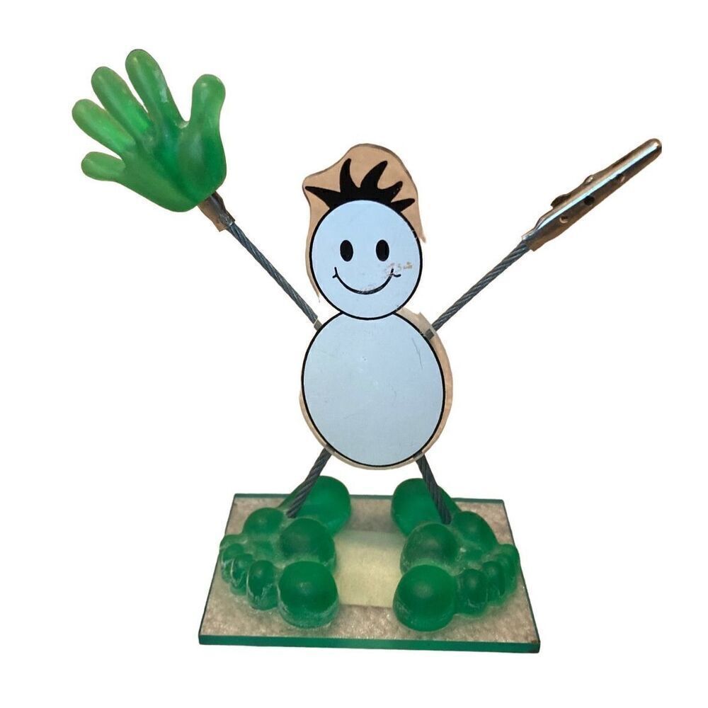 Smiley Face Figure Picture Holder Frame Happy Kids Cute Smile